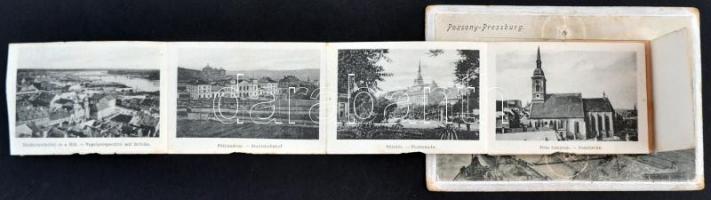Pozsony, hiányos leporellolap vasútállomással / missing leporellocard with railway station