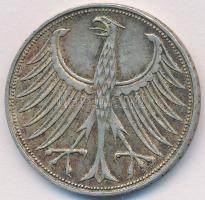 NSZK 1970J 5M Ag T:2,2- 
FRG 1970J 5 Mark Ag C:XF,VF