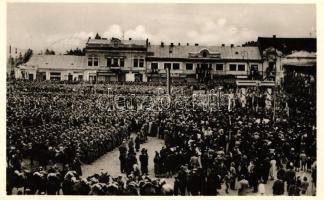 Beregszász, Bevonulás, Horthy Miklós / entry of the Hungarian troops 'visszatért' So. Stpl