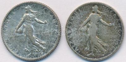 Franciaország 1898-1915. 1Fr Ag (2x) T:2-,3 patina
France 1898-1915. 1 Franc Ag (2x) C:VF,F patina