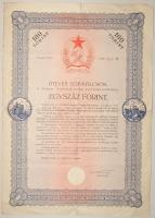 1949. "Ötéves tervkölcsön" 100Ft T:III/IV R!