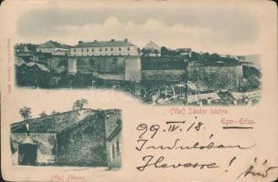 1899 Eger, Vár, főkapu, Sándor bástya (EK)