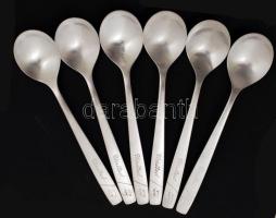 UNITED AIRLINES ezüstözött kanál International Silver Co.), 6db / UNITED AIRLINES SPOON silver plate, 6pz, 14,5cm