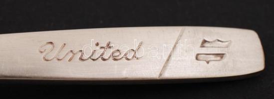 UNITED AIRLINES ezüstözött kanál International Silver Co.), 6db / UNITED AIRLINES SPOON silver plate...
