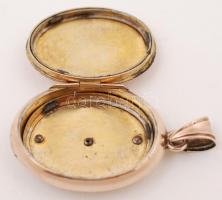 Aranyozott ezüst (Ag.) fényképtartó medál, jelzett, br. 8,6 g