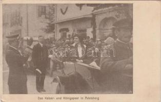 Postojna, Adelsberg; Charles IV and Zita, automobile (EK)