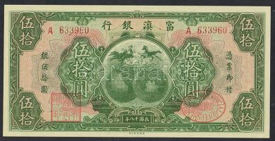 Kína/Provincial Bank/The Fu-Tien Bank 1929. 50$ T:I-