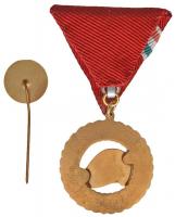 ~1970. "25 éves a Pajtás Magyar Úttörők Szövetsége" Br futball érem márványlapon + "Ú...