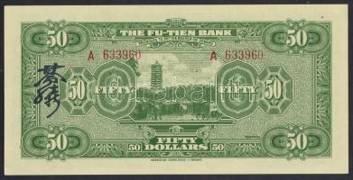 Kína/Provincial Bank/The Fu-Tien Bank 1929. 50$ T:I-