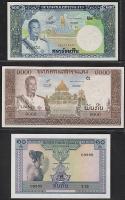 Laosz 1962-63. teljes sor 1K,5K,10K,20K,50K,200K,1000K 7 klf bankjegy T:I