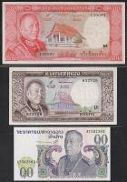 Laosz 1974/75. teljes sor 10K,100K,500K,1000K,5000K 5 klf bankjegy T:I