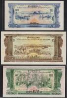 Laosz 1970-es évek (nem dátumozott) Pathet Lao (kommunista gerillák) kiadása teljes sor 1K,10K,20K,50K,100K,200K,500K 7 klf bankjegy T:I,I-