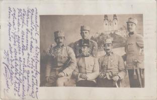 WWI K.u.K. soldiers, Linz Pöstlingberg, group photo (EK)