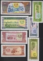 Laosz/Népi Demokratikus Köztársaság 1979/1988. teljes sor 1K,5K,10K,20K,50K,100K,500K 7 klf bankjegy T:I