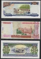 Laosz 1998-2004. teljes sor 1000K,2000K,5000K,10.000K,20.000K.50.000K 6 klf bankjegy T:I