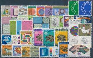 UPU Centenary 13 diff. edition, with complete sets and stamps with tab, 100 éves az UPU 13 db klf kiadás, közte teljes sorok és tabos értékek