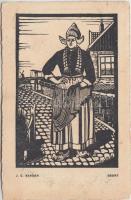 Geert / Dutch folklore etching s: J. C. Bander (Rb)