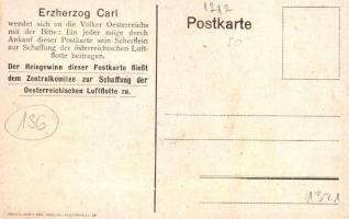 Für Österreichs Luftflotte, Viribus Unitis / Austrian air force postcard