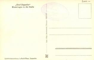 'Graf Zeppelin' Einbringen in die Halle; Lichtbildabteilung Luftschiffbau Zeppelin / Germa...