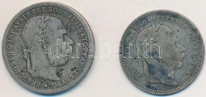 Ausztria 1868. 20kr Ag + 1901. 1K Ag "Ferenc József" T:2-,3
Austria 1868. 20 Kreuzer Ag + ...