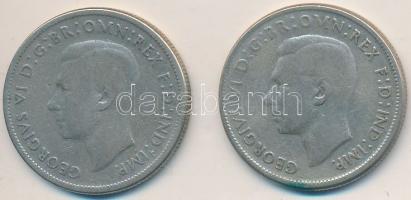 Ausztrália 1946. 1Fl Ag "VI. György" (2x) T:2-,3
Australia 1946. 1 Florin Ag "George ...
