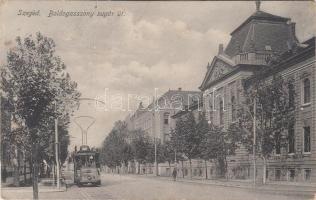 Szeged, Boldogasszony sugárút, villamos (EK)