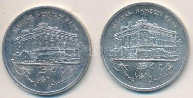 1992. 200Ft Ag "MNB" (2x) T:2,2-