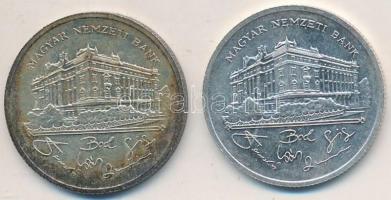 1992. 200Ft Ag "MNB" (2x) T:2,2-