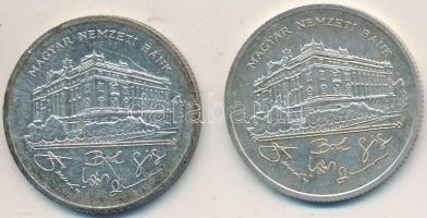 1992. 200Ft Ag "MNB" (2x) T:2,2-