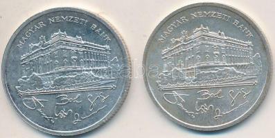 1992. 200Ft Ag "MNB" (2x) T:2,2-