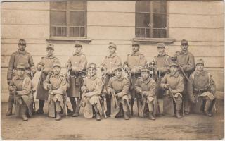 Military WWI, Hungarian soldiers, group photo