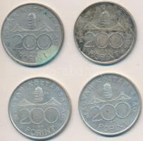 1994. 200Ft Ag "Deák" (4x) T:2,2-
