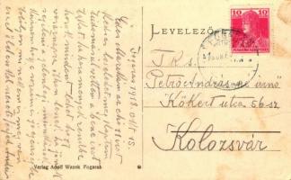 Fogaras, Várudvar, laktanya, magyar katonák / Kastellhof, Verlag Adolf Wazek / courtyard as military...