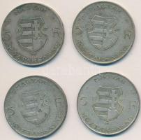 1947. 5Ft Ag "Kossuth" (4x) T:2-,3 Adamo F8.1