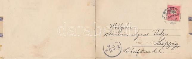 1899 Brassó / Kronstadt / Brasov; panoramacard