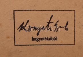 Komjáti-Wanyerka Gyula (1894-1958): Tehenek. Vegyes technika, papír, jelzés nélkül, hagyatéki pecsét...