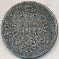 Ausztria 1859A 1Fl Ag "Ferenc József" T:2- patina Austria 1859A 1 Florin Ag "Franz Joseph" C:VF patina