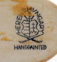 Herendi János vitéz, kézzel festett, hibátlan, jelzett, 9x6 cm