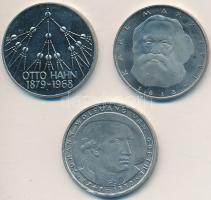 NSZK 1979G 5M "Otto Hahn születésének 100. évfordulója" + 1982D 5M "Goethe halálának ...