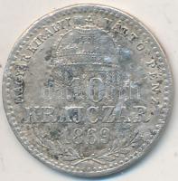 1869GYF 10Kr Ag "Ferenc József" T:3 ü. Adamo M10.1