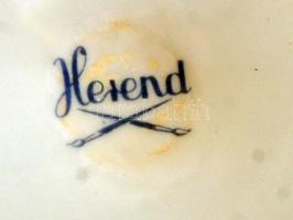 Herendi kos fejes váza, kézzel festett, jelzett, hibátlan, m:25,5 cm, d:19,5 cm