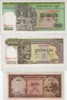 Kambodzsa/Királyság 1956-1958. II.kiadás teljes alapsor variánsok nélkül 1R,20R,50R,100R,500R 5 klf bankjegy T:I