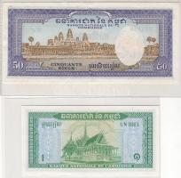 Kambodzsa/Királyság 1956-1958. II.kiadás teljes alapsor variánsok nélkül 1R,20R,50R,100R,500R 5 klf ...
