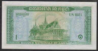 Kambodzsa/Királyság 1956. 1R ritka szignatúra! T:I