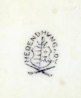 Herendi Viktória mintás porcelán dobozka, kézzel festett, hibátlan, jelzett, 14x10x5 cm