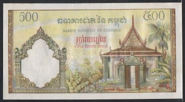 Kambodzsa/Királyság 1962. 500R ritkább szignatúra! T:I