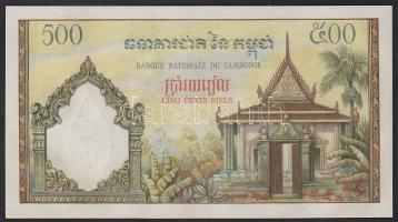 Kambodzsa/Királyság 1965. 500R ritkább szignatúra! T:I