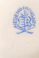 Herendi virágmintás váza, kézzel festett, hibátlan, jelzett, m: 16 cm