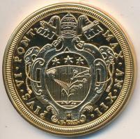 DN "Történelmi aranypénzek - VI. Pius 1787. 10 Zecchini" aranyozott rézötvözet utánveret &...