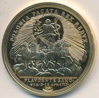 DN "Történelmi aranypénzek - 1717. 12 dukát II. Ágost" aranyozott rézötvözet utánveret &qu...